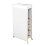 Whiteboard Mobile Huddle Double Storage Wall
