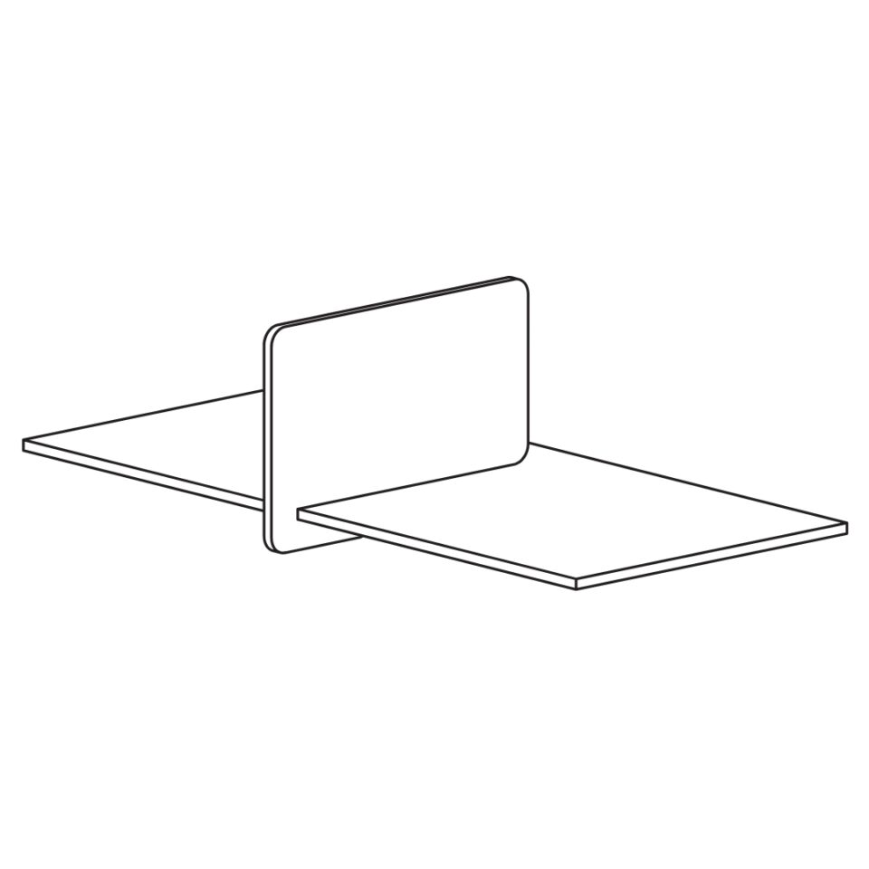 SANA Serenity Desk Divider Slide On Screen - Image 4