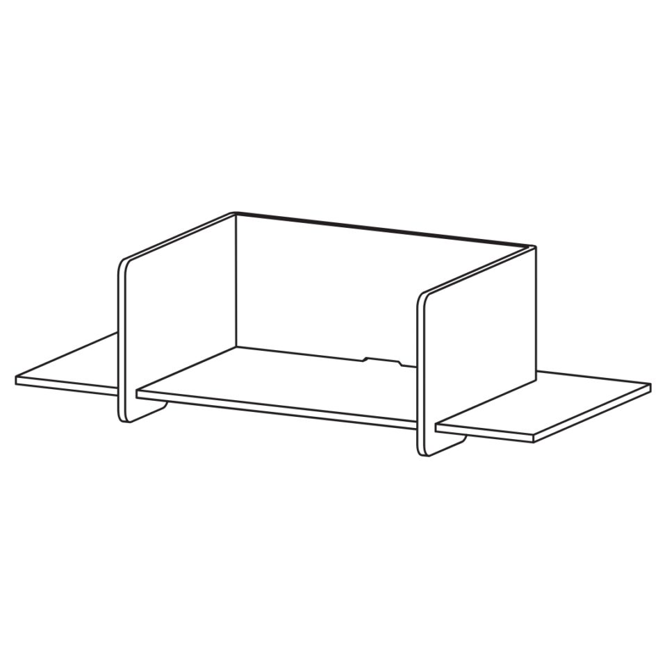 SANA Serenity Desk Divider Slide On Surround Desk Screen - Image 2