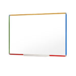 4 Colour Frame Wall Mounted Magnetic Whiteboard